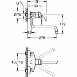 Смеситель для кухни GROHE Eurosmart, хром (32224003) Смеситель для кухни GROHE Eurosmart, хром (32224003)
