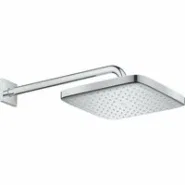 Верхний душ GROHE Tempesta Cube 250, 9,5 л/мин, 1 режим, 380 мм, хром/белый (26687000)