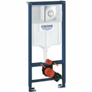 Инсталляция для подвесного унитаза GROHE Rapid SL в сборе 3-в-1, с накладной панелью Nova Cosmopolitan, хром (38860000) Инсталляция для подвесного унитаза GROHE Rapid SL в сборе 3-в-1, с накладной панелью Nova Cosmopolitan, хром (38860000)