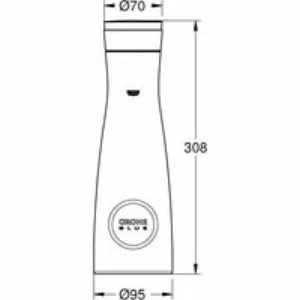 Стеклянный графин GROHE Blue с крышкой (40405001) Стеклянный графин GROHE Blue с крышкой (40405001)