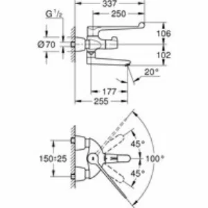 Термостат для раковины GROHE Grohtherm Special, хром (34020001) Термостат для раковины GROHE Grohtherm Special, хром (34020001)