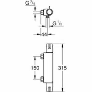 Термостат для душа GROHE Grohtherm Special, хром (34681000) Термостат для душа GROHE Grohtherm Special, хром (34681000)
