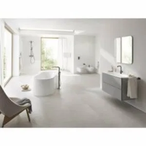 Внешняя часть смесителя для ванны GROHE Essence напольного монтажа, темный графит глянец (23491A01) Внешняя часть смесителя для ванны GROHE Essence напольного монтажа, темный графит глянец (23491A01)