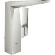 Смеситель для раковины GROHE Allure Brilliant с высоким изливом, с донным клапаном, суперсталь (23109DC0)
