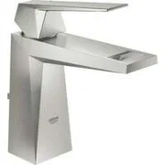 Смеситель для раковины GROHE Allure Brilliant, гладкий корпус, суперсталь (23029DC0)
