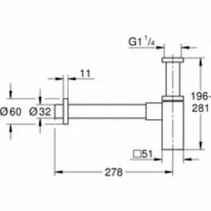 Сифон для раковины GROHE (40564A00) Сифон для раковины GROHE (40564A00)