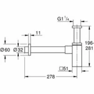 Сифон для раковины GROHE (40564AL0) Сифон для раковины GROHE (40564AL0)