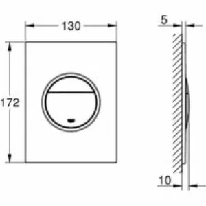 Панель смыва для унитаза GROHE Nova Cosmopolitan S, 3 режима, теплый закат матовый (37601DL0) Панель смыва для унитаза GROHE Nova Cosmopolitan S, 3 режима, теплый закат матовый (37601DL0)