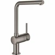 Смеситель для кухни GROHE Minta с поворотным L-изливом, темный графит глянец (31375A00)