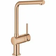 Смеситель для кухни GROHE Minta с поворотным L-изливом, теплый закат глянец (31375DA0)