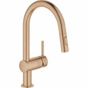 Смеситель для кухни GROHE Minta с вытяжным душем, C-образный излив, теплый закат матовый (32321DL2) Смеситель для кухни GROHE Minta с вытяжным душем, C-образный излив, теплый закат матовый (32321DL2)