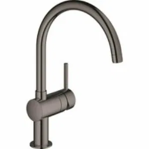 Смеситель для кухни GROHE Minta с поворотным C-изливом, темный графит глянец (32917A00) Смеситель для кухни GROHE Minta с поворотным C-изливом, темный графит глянец (32917A00)