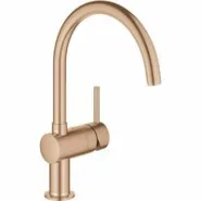 Смеситель для кухни GROHE Minta с поворотным C-изливом, теплый закат матовый (32917DL0)