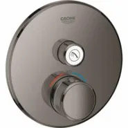 Внешняя часть термостата для душа GROHE Grohtherm SmartControl на 1 потребителя, темный графит глянец (29118A00)