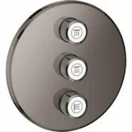 Внешняя часть переключателя потоков GROHE Grohtherm SmartControl на 3 потребителя, темный графит глянец (29122A00)