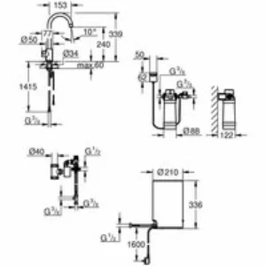 Комплект для кухни GROHE Red Mono II с бойлером M-size, с вертикальным вентилем с C-образным изливом, темный графит матовый (30085AL1) Комплект для кухни GROHE Red Mono II с бойлером M-size, с вертикальным вентилем с C-образным изливом, темный графит матовый (30085AL1)
