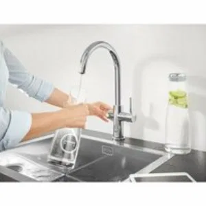 Смеситель для кухонной мойки GROHE Blue Professional с функцией фильтрации, с системой охлаждения и газирования воды, Wi-Fi, хром (31323002) Смеситель для кухонной мойки GROHE Blue Professional с функцией фильтрации, с системой охлаждения и газирования воды, Wi-Fi, хром (31323002)