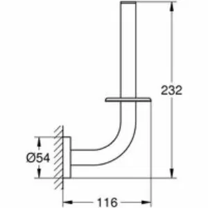 Держатель запасного рулона бумаги GROHE Essentials, никель матовый (40385EN1) Держатель запасного рулона бумаги GROHE Essentials, никель матовый (40385EN1)