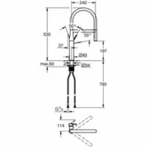 Смеситель для кухни GROHE Essence профессиональный, теплый закат глянец (30294DA0) Смеситель для кухни GROHE Essence профессиональный, теплый закат глянец (30294DA0)