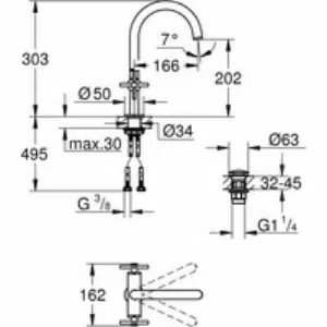 Смеситель для раковины GROHE Atrio двухвентильный, теплый закат глянец (21019DA3) Смеситель для раковины GROHE Atrio двухвентильный, теплый закат глянец (21019DA3)