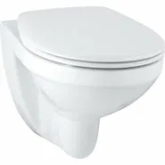 Унитаз GROHE Bau Ceramic подвесной ободковый с сиденьем без микролифта, альпин-белый (39497000)