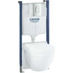 Комплект инсталляции GROHE Solido 5 в 1 с подвесным унитазом и сиденьем (39700000) Комплект инсталляции GROHE Solido 5 в 1 с подвесным унитазом и сиденьем (39700000)