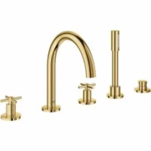 Смеситель для ванны GROHE Atrio двухвентильный, на 5 отверстий, на край ванны, холодный рассвет глянец (19923GL3) Смеситель для ванны GROHE Atrio двухвентильный, на 5 отверстий, на край ванны, холодный рассвет глянец (19923GL3)