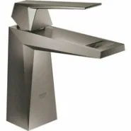 Смеситель для раковины GROHE Allure Brilliant, гладкий корпус, темный графит матовый (23033AL0)