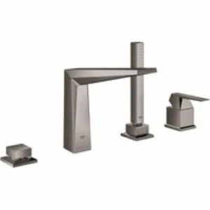 Смеситель для ванны GROHE Allure Brilliant на 4 отверстия, на край ванны, темный графит глянец (19787A01) Смеситель для ванны GROHE Allure Brilliant на 4 отверстия, на край ванны, темный графит глянец (19787A01)