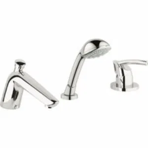 Смеситель для ванны GROHE Tenso однорычажный на 3 отверстия, хром (19153000) Смеситель для ванны GROHE Tenso однорычажный на 3 отверстия, хром (19153000)