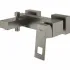 Смеситель для ванны GROHE Eurocube, темный графит матовый (23140AL0) Смеситель для ванны GROHE Eurocube, темный графит матовый (23140AL0)