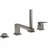 Смеситель для ванны GROHE Eurocube на 4 отверстия, на край ванны, темный графит матовый (19897AL1) Смеситель для ванны GROHE Eurocube на 4 отверстия, на край ванны, темный графит матовый (19897AL1)