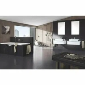 Смеситель для раковины GROHE Eurocube с донным клапаном, темный графит матовый (23127AL0) Смеситель для раковины GROHE Eurocube с донным клапаном, темный графит матовый (23127AL0)