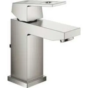 Смеситель для раковины GROHE Eurocube с донным клапаном, суперсталь (23127DC0) Смеситель для раковины GROHE Eurocube с донным клапаном, суперсталь (23127DC0)