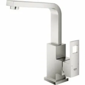 Смеситель для раковины GROHE Eurocube с донным клапаном и высоким изливом, суперсталь (23135DC0) Смеситель для раковины GROHE Eurocube с донным клапаном и высоким изливом, суперсталь (23135DC0)