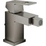 Смеситель для биде GROHE Eurocube с донным клапаном, темный графит матовый (23138AL0)