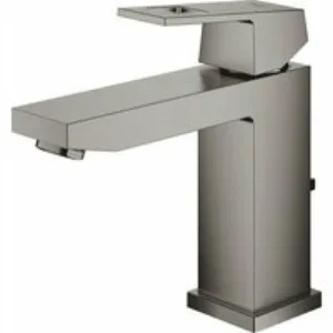 Смеситель для раковины GROHE Eurocube с донным клапаном, темный графит матовый (23445AL0) Смеситель для раковины GROHE Eurocube с донным клапаном, темный графит матовый (23445AL0)