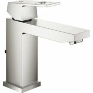 Смеситель для раковины GROHE Eurocube с донным клапаном, суперсталь (23445DC0) Смеситель для раковины GROHE Eurocube с донным клапаном, суперсталь (23445DC0)