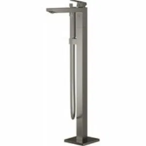 Внешняя часть смесителя для ванны GROHE Eurocube напольного монтажа, темный графит матовый (23672AL1) Внешняя часть смесителя для ванны GROHE Eurocube напольного монтажа, темный графит матовый (23672AL1)