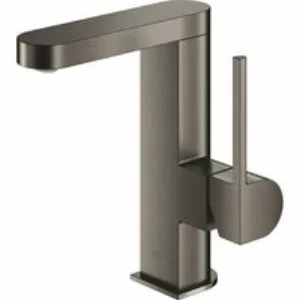 Смеситель для раковины GROHE Plus с донным клапаном, M-Size, темный графит матовый (23871AL3) Смеситель для раковины GROHE Plus с донным клапаном, M-Size, темный графит матовый (23871AL3)
