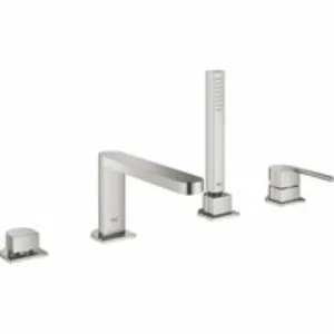 Смеситель для ванны GROHE Plus на 4 отверстия, на край ванны, суперсталь (29307DC3) Смеситель для ванны GROHE Plus на 4 отверстия, на край ванны, суперсталь (29307DC3)