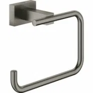 Держатель для туалетной бумаги без крышки GROHE Essentials Cube, темный графит матовый (40507AL1)