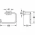Держатель для туалетной бумаги без крышки GROHE Essentials Cube, суперсталь (40507DC1) Держатель для туалетной бумаги без крышки GROHE Essentials Cube, суперсталь (40507DC1)