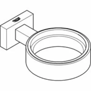 Держатель GROHE Essentials Cube, темный графит матовый (40508AL1) Держатель GROHE Essentials Cube, темный графит матовый (40508AL1)