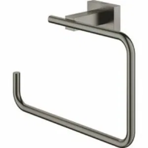 Кольцо для полотенца GROHE Essentials Cube, темный графит матовый (40510AL1) Кольцо для полотенца GROHE Essentials Cube, темный графит матовый (40510AL1)