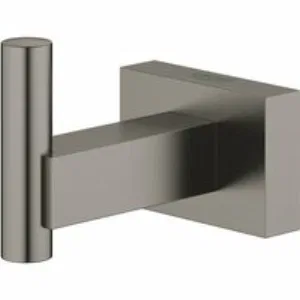 Крючок для банного халата GROHE Essentials Cube, темный графит матовый (40511AL1) Крючок для банного халата GROHE Essentials Cube, темный графит матовый (40511AL1)