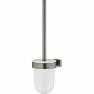 Туалетный ёршик GROHE Essentials Cube с держателем, темный графит матовый (40513AL1) Туалетный ёршик GROHE Essentials Cube с держателем, темный графит матовый (40513AL1)
