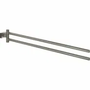 Держатель для полотенца GROHE Essentials Cube двойной, поворотный, темный графит матовый (40624AL1)