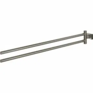 Держатель для полотенца GROHE Essentials Cube двойной, поворотный, темный графит матовый (40624AL1) Держатель для полотенца GROHE Essentials Cube двойной, поворотный, темный графит матовый (40624AL1)