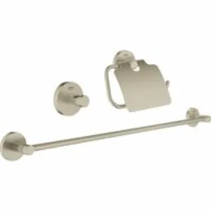 Набор аксессуаров GROHE Essentials (3 предмета), никель матовый (40775EN1) Набор аксессуаров GROHE Essentials (3 предмета), никель матовый (40775EN1)